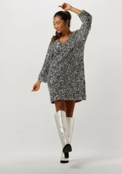 zilveren notre-v mini jurk nv celina dress