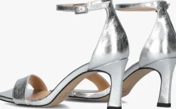zilveren notre-v sandalen met hak 86605