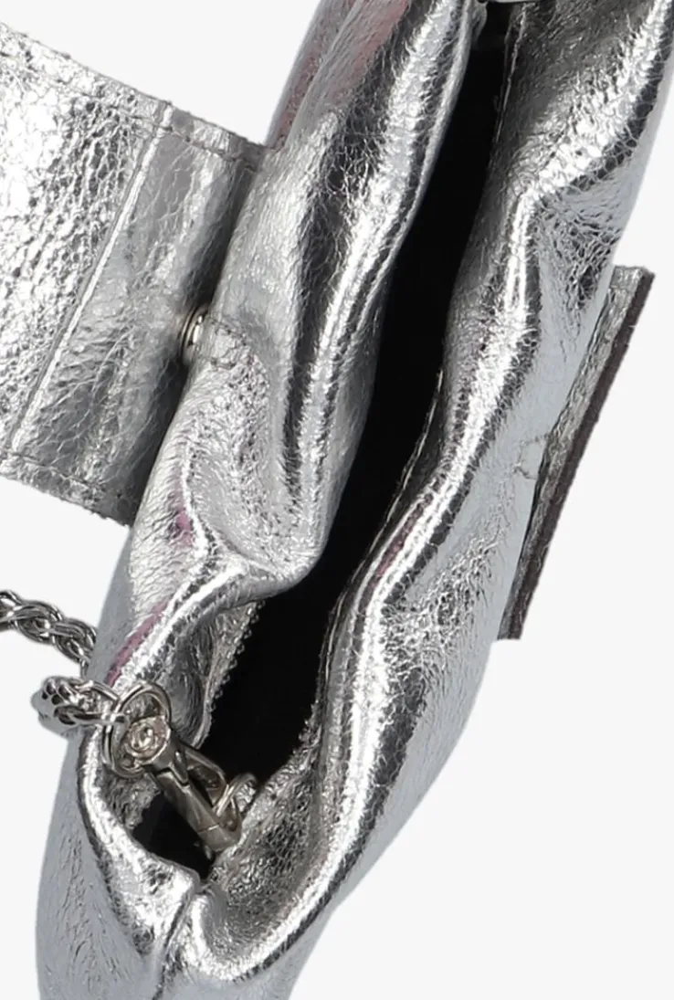 zilveren notre-v schoudertas bowi