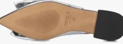 zilveren notre-v slingbacks 12261