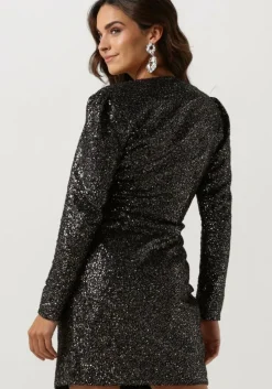 zilveren scotch & soda mini jurk mini dress in mixed sequins