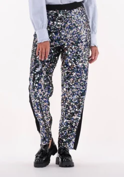 SCOTCH & SODA en pantalon metallic piece sequin high-rise pants>DAMES Broeken