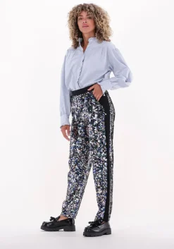 SCOTCH & SODA en pantalon metallic piece sequin high-rise pants>DAMES Broeken