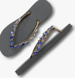 UZURII en teenslippers heart blue><noscript><img width=