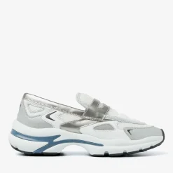 zilveren via vai lage sneakers vesper lana