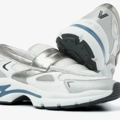 zilveren via vai lage sneakers vesper lana