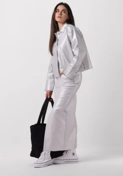 Y.A.S. en maxirok yassilva denim hw midi skirt>DAMES Rokken