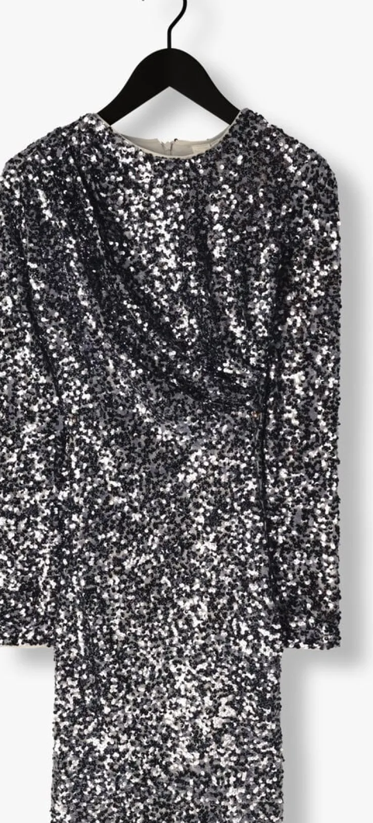 zilveren y.a.s. mini jurk yasspena ls dress