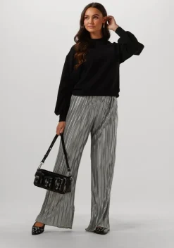 zilveren y.a.s. wijde broek yasstorma hw pants