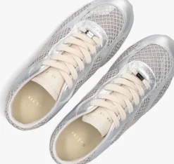 zilverkleurig nubikk lage sneakers riley morgan