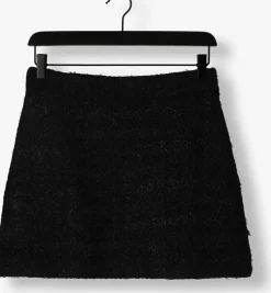 zwarte aaiko minirok lela tweed pes 537 skirts