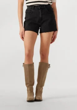zwarte abrand jeans shorts venice short heidi