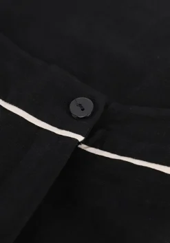 zwarte access broeken linen high-waisted shorts