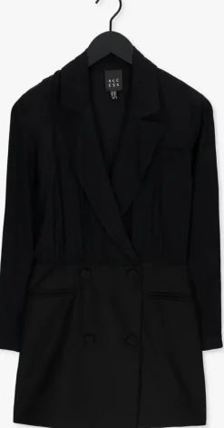 zwarte access mini jurk w2-3025-103