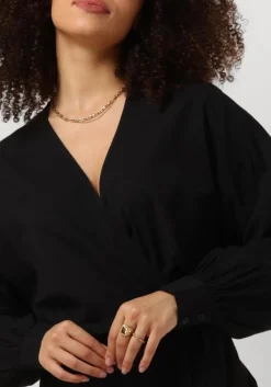 ALIX THE LABEL e mini jurk ladies woven linen look wrap dress><noscript><img width=