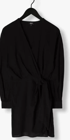 ALIX THE LABEL e mini jurk ladies woven linen look wrap dress><noscript><img width=