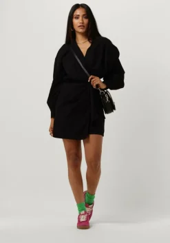 ALIX THE LABEL e mini jurk ladies woven linen look wrap dress><noscript><img width=