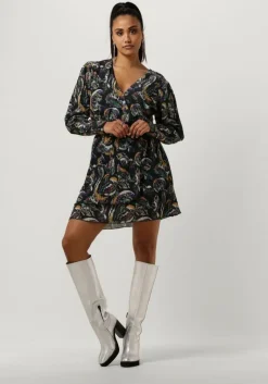 ALIX THE LABEL e mini jurk ladies knitted paisley lurex dress>DAMES Jurken