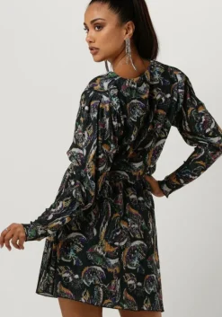 ALIX THE LABEL e mini jurk ladies knitted paisley lurex dress><noscript><img width=