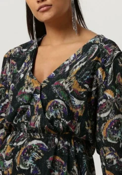 ALIX THE LABEL e mini jurk ladies knitted paisley lurex dress><noscript><img width=