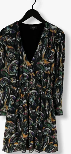 ALIX THE LABEL e mini jurk ladies knitted paisley lurex dress><noscript><img width=