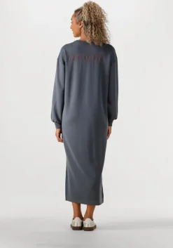 zwarte alix the label mini jurk ladies knitted flowy long sweater dress