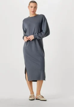 zwarte alix the label mini jurk ladies knitted flowy long sweater dress