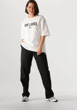 zwarte alix the label pantalon ladies woven relaxed mixed suit pants