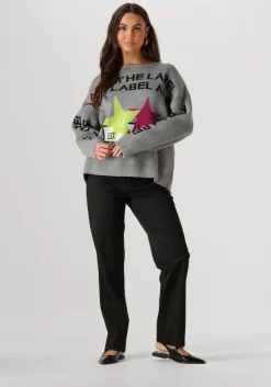 zwarte alix the label pantalon ladies woven relaxed mixed suit pants