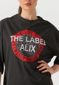 zwarte alix the label t-shirt ladies knitted alix tshirt