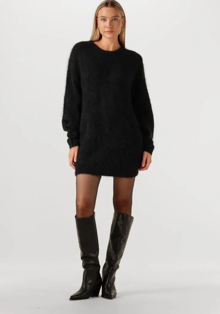 zwarte american vintage midi jurk niby