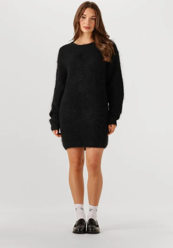 zwarte american vintage midi jurk niby