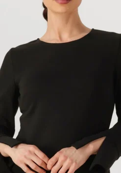 zwarte ana alcazar mini jurk dress wrap skirt