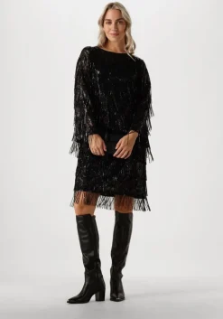 zwarte ana alcazar mini jurk pure sequins dress