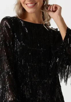 zwarte ana alcazar mini jurk pure sequins dress