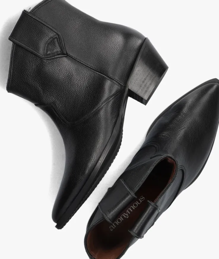 zwarte anonymous copenhagen enkellaarsjes joanni 35