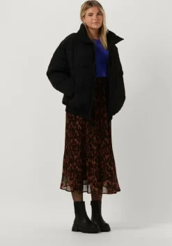 zwarte another label gewatteerde jas mille oversized puffer