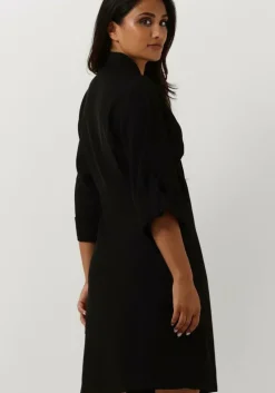 zwarte another label mini jurk amilia short dress l/s