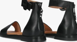 zwarte ayana platte sandalen m05060