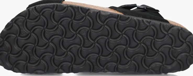 zwarte birkenstock platte sandalen tulum ii vl