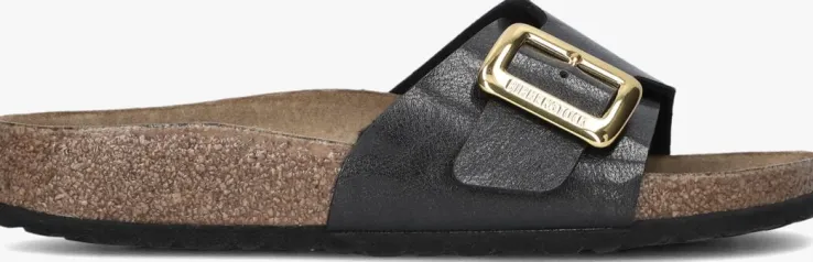 zwarte birkenstock slippers catalina cushion buckle