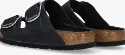 zwarte birkenstock slippers arizona big buckle