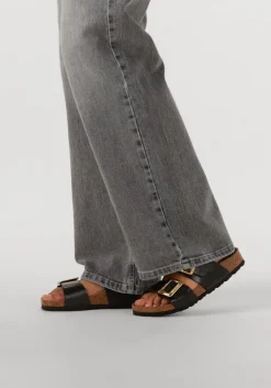 zwarte birkenstock slippers sydney cushion buckle