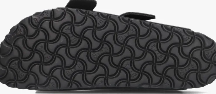 zwarte birkenstock slippers arizona big buckle