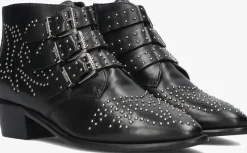 zwarte bronx enkellaarsjes new-tex 47534