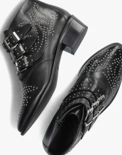 zwarte bronx enkellaarsjes new-tex 47534