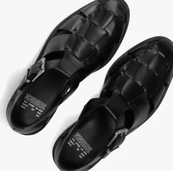 zwarte bronx sandalen met hak next-wagon 85026