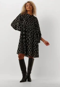zwarte bruuns bazaar mini jurk scome sarina dress