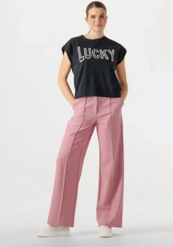 zwarte by-bar t-shirt mason open lucky top