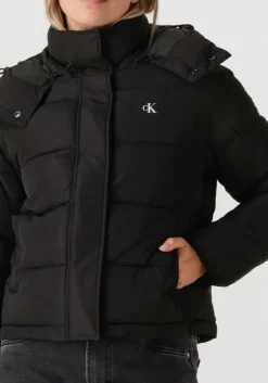 CALVIN KLEIN e gewatteerde jas matte monologo mw short puffer><noscript><img width=